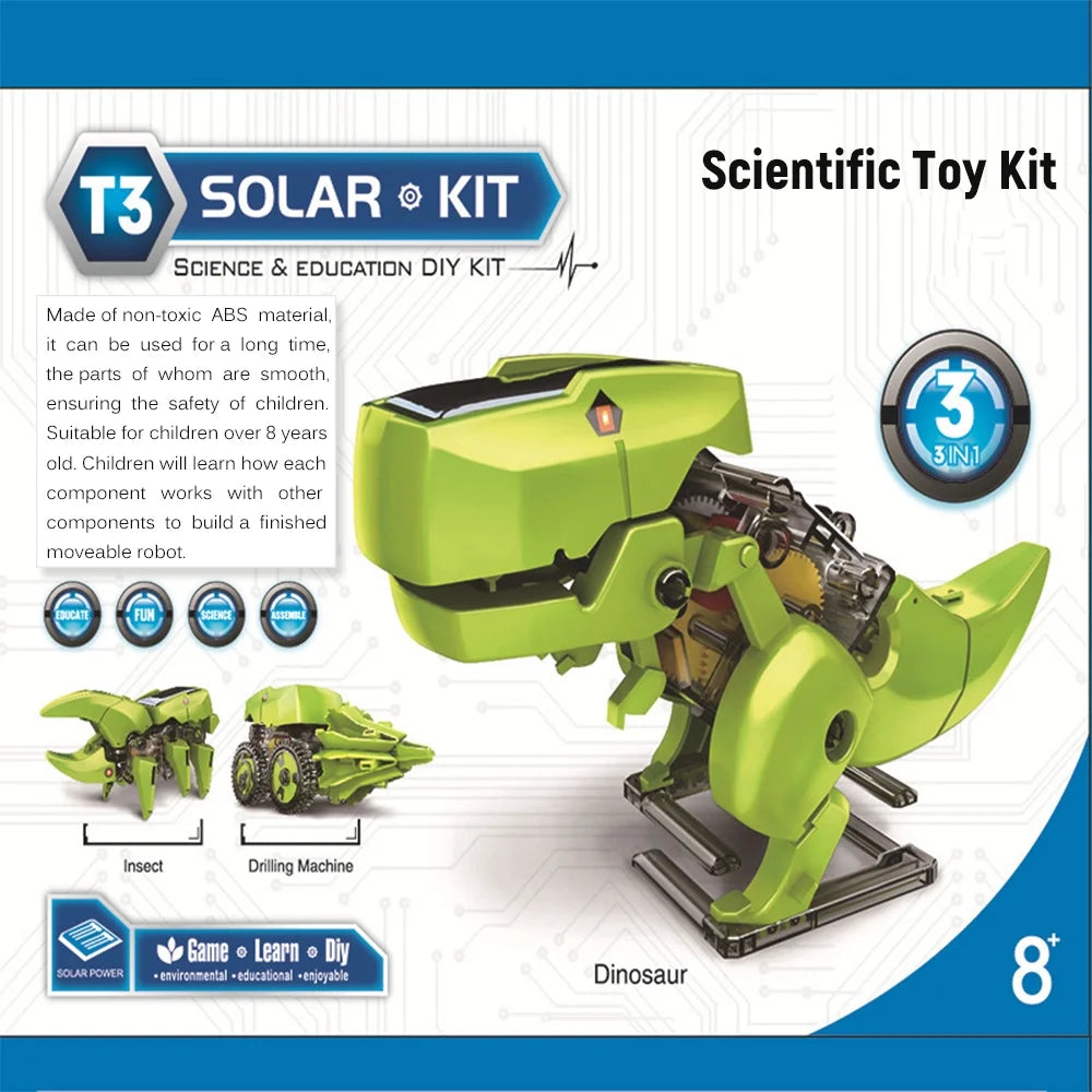 3-in-1 Robot Toy Set with STEM Science Experiment A41264