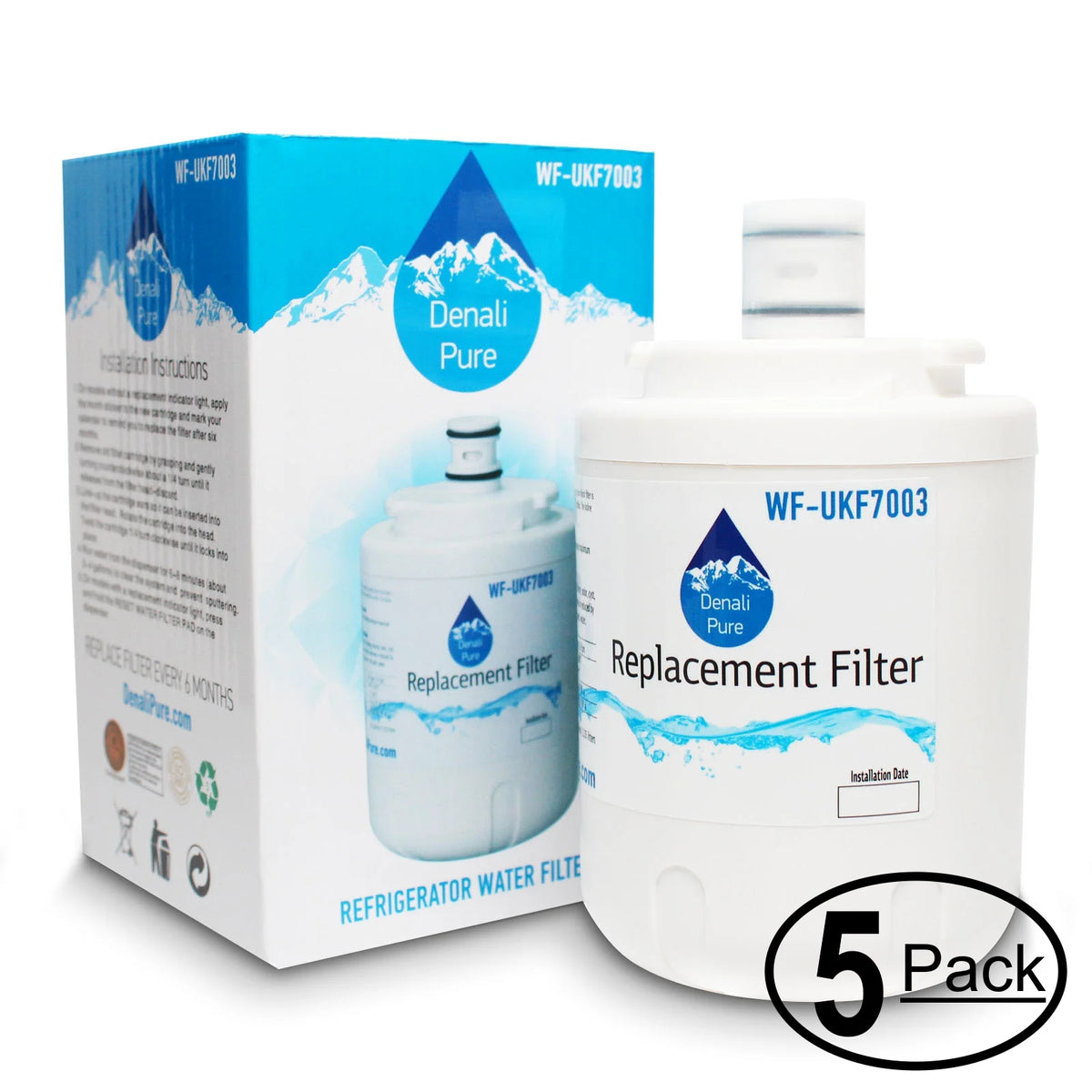 5-Pack Replacement Refrigerator Water Filter Cartridge N11110
