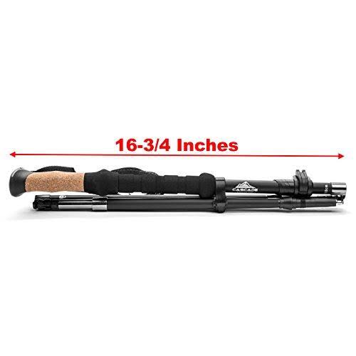 Carbon Fiber Folding Trekking Pole with Cork Grips S949
