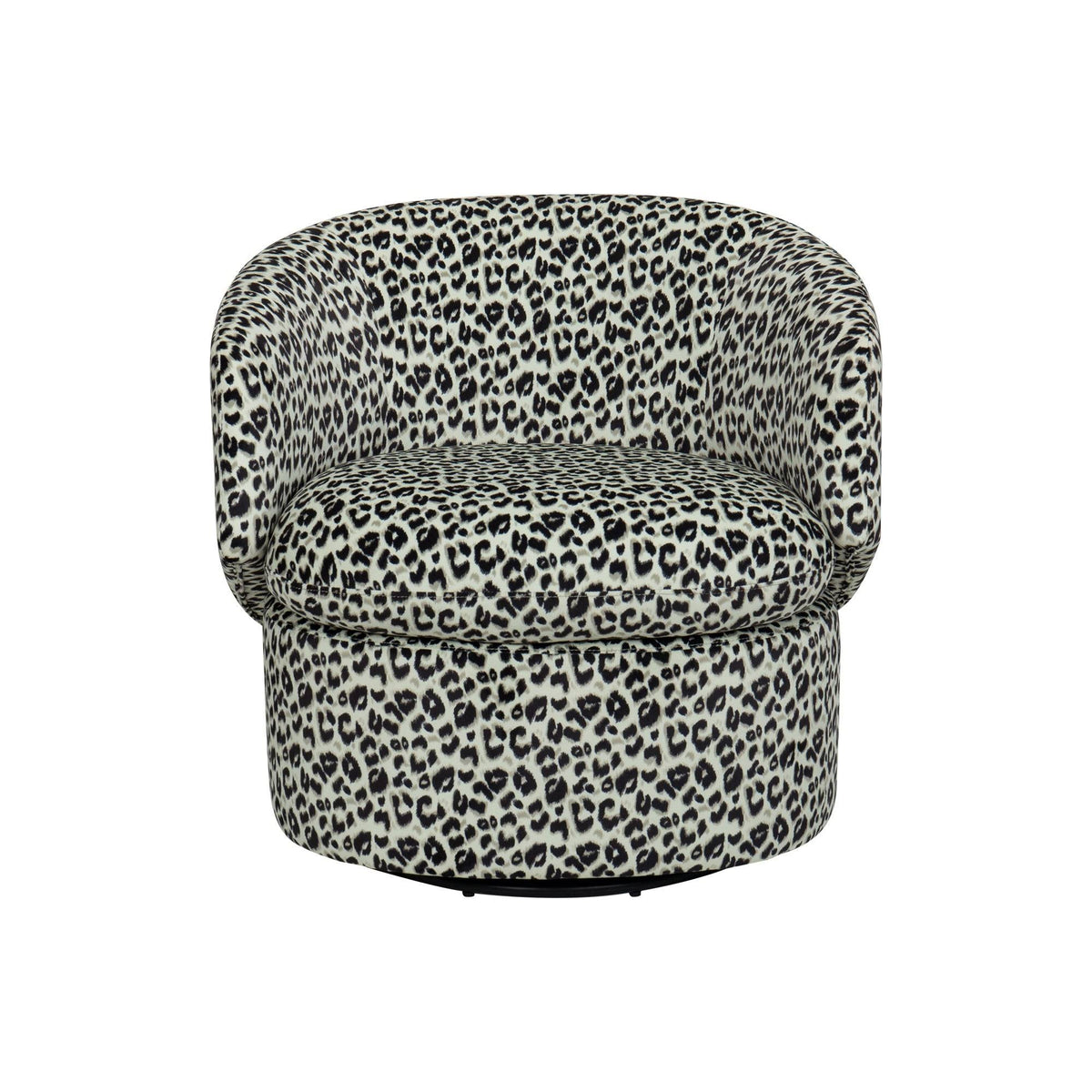 Leopard Swivel Barrel Chair T37569