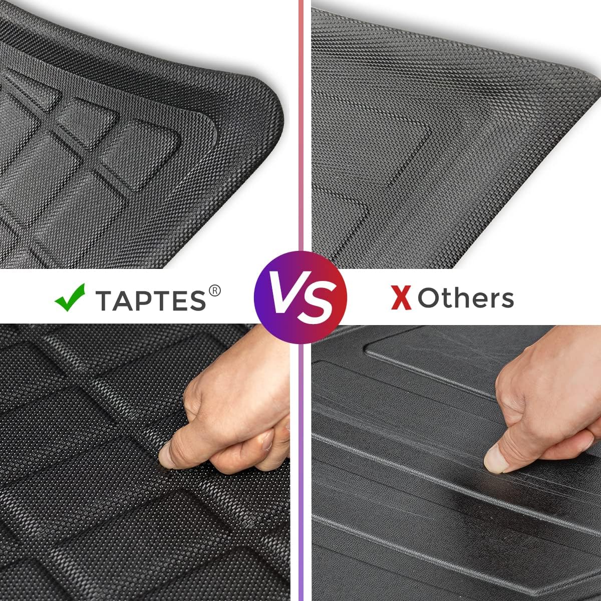Rear Trunk Cargo Mat Waterproof Floor Mats for 5 Seater V2395