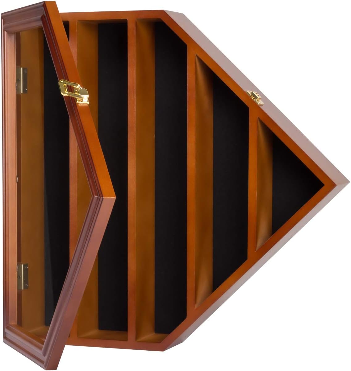 21 Baseball Ball Display Case Cabinet Wall Rack with Lockable A772