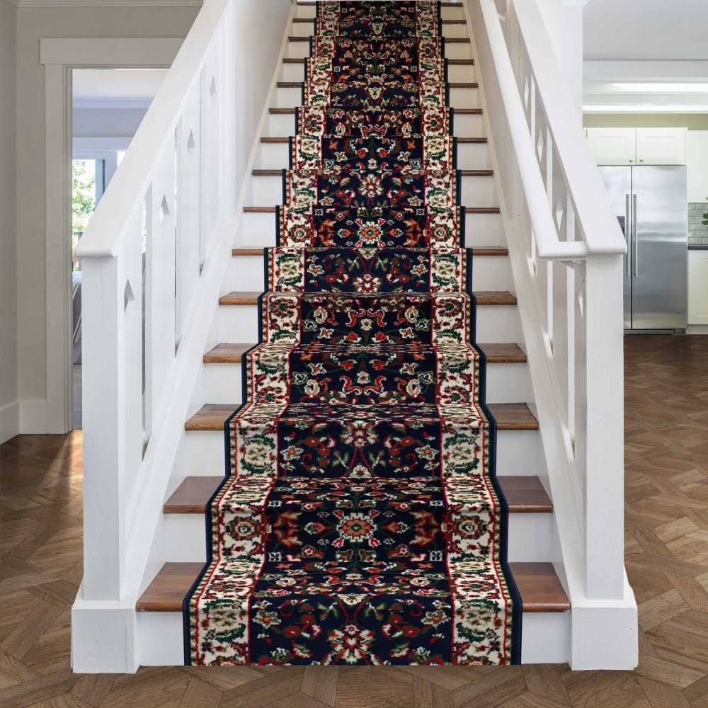 Persian Blue Stair Carpet Runner 4 foot M7277