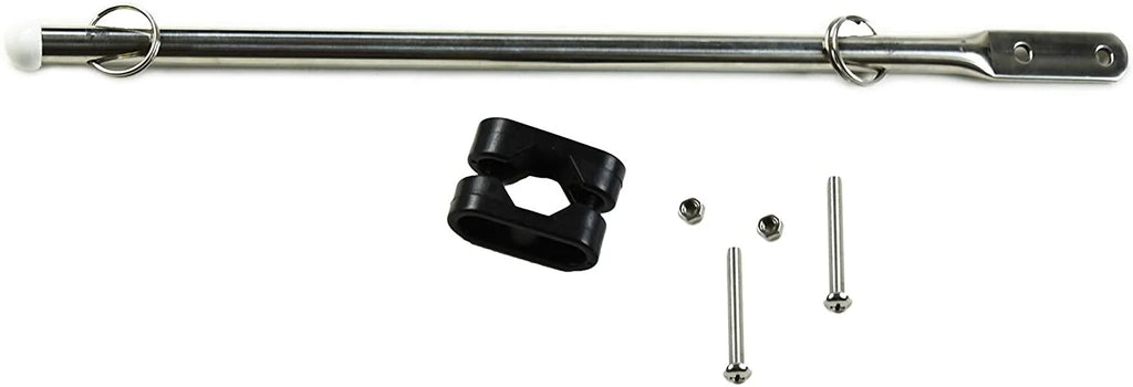 316 Stainless Steel Flag Pole with 12 X 18 Inches US Flag Q735