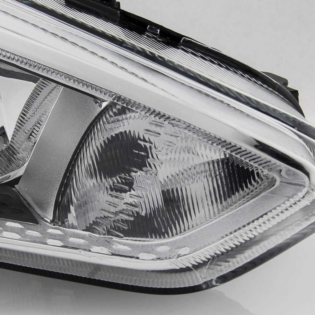 Chrome Bezel Halogen Headlight Passenger Right Side H212