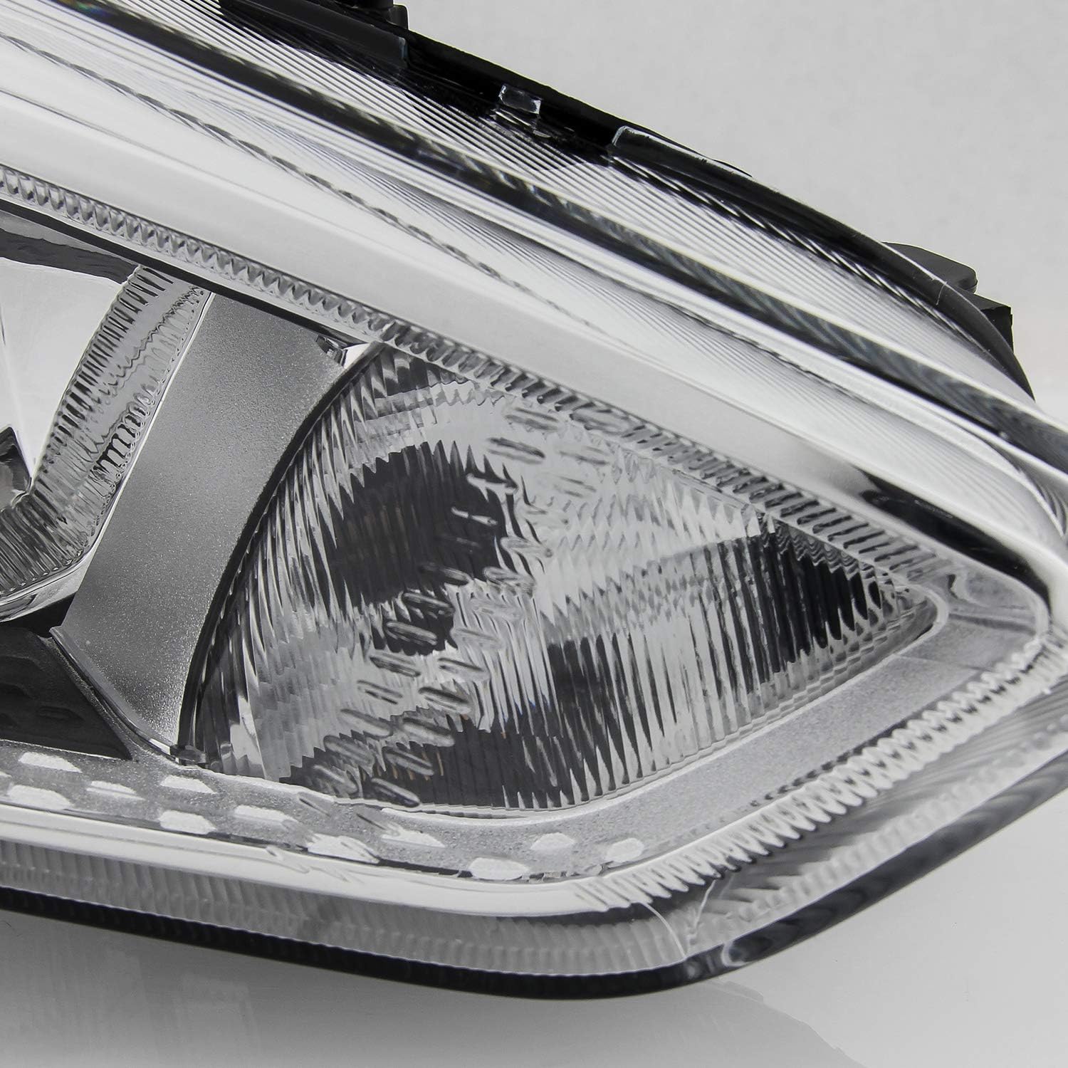 Chrome Bezel Halogen Headlight Passenger Right Side H212
