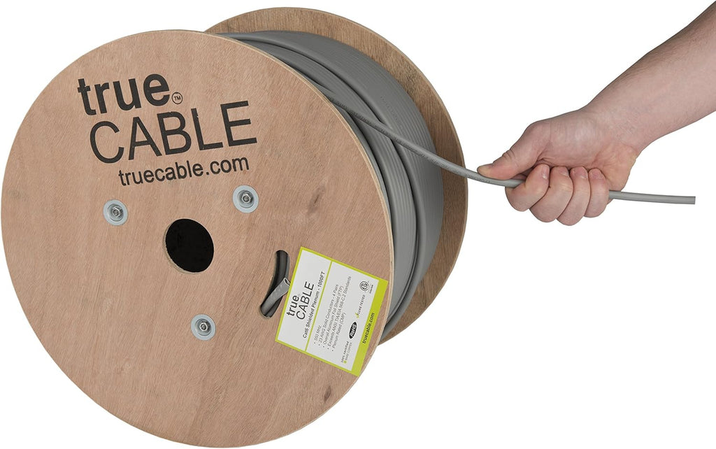 1000ft White 23AWG Solid Bare Copper Bulk Ethernet Cable X36892