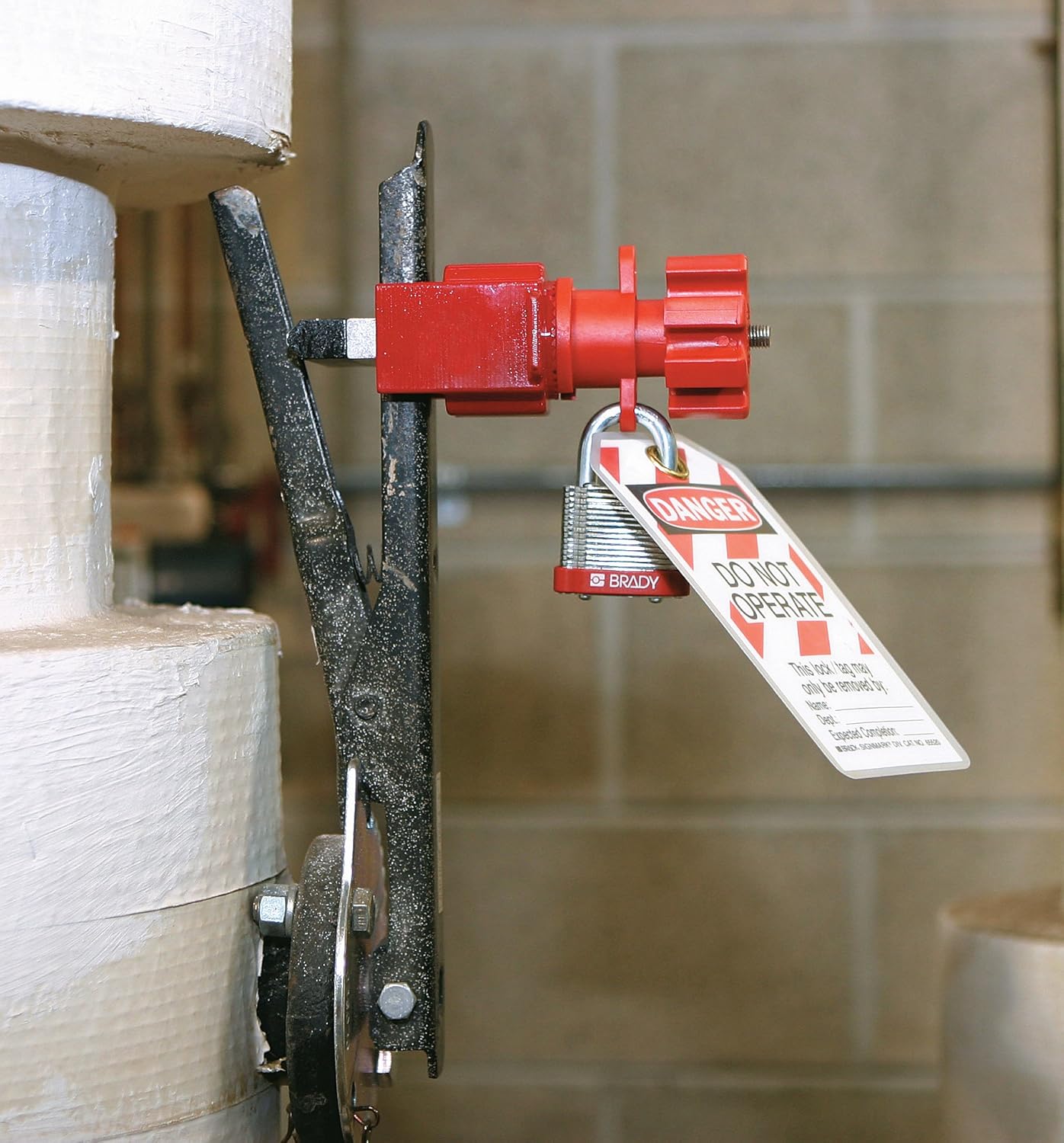 Red Pack of 2 Lockout Tagout Pouch Kit with 2 Safety Padlocks M426