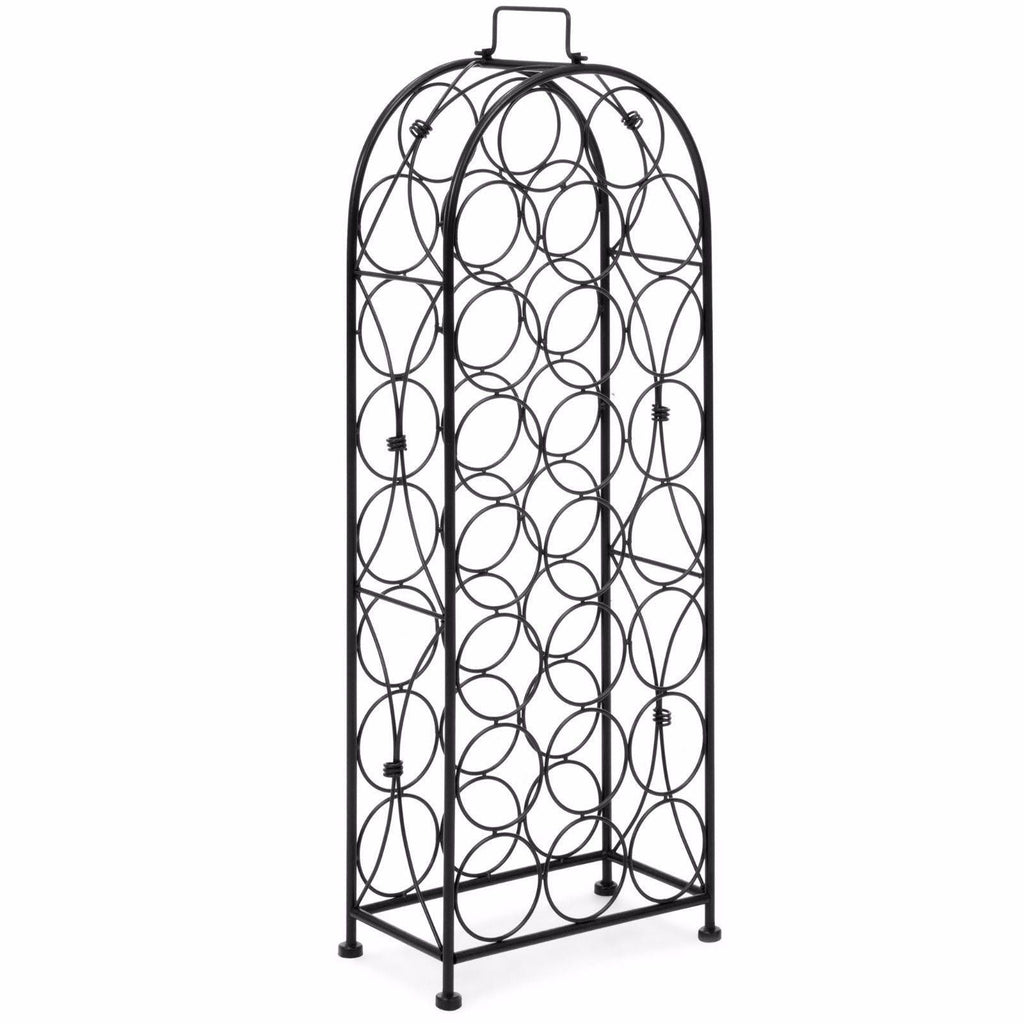 45 Bottle Wrought Iron Wine Jail I644