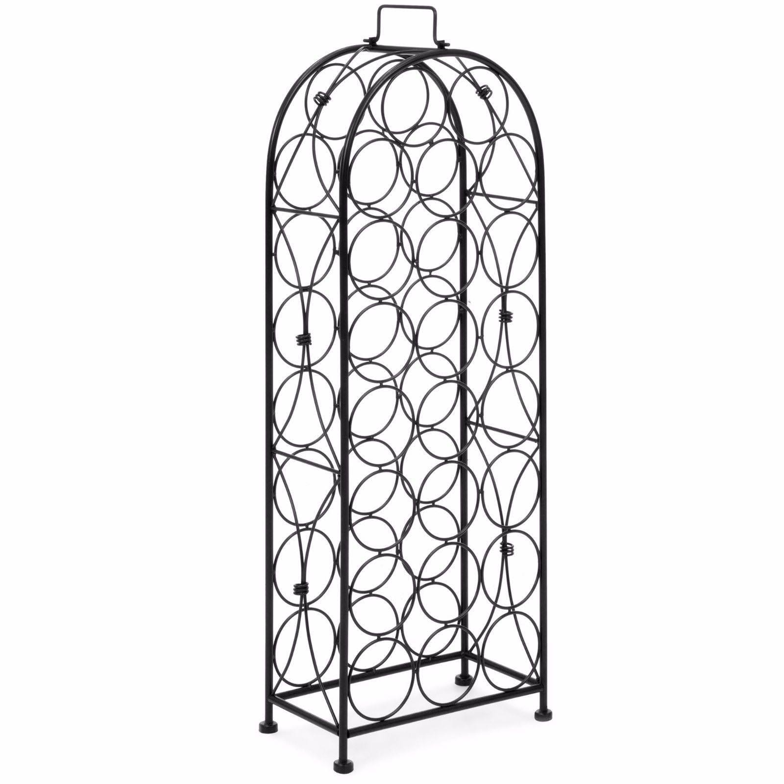 45 Bottle Wrought Iron Wine Jail I644