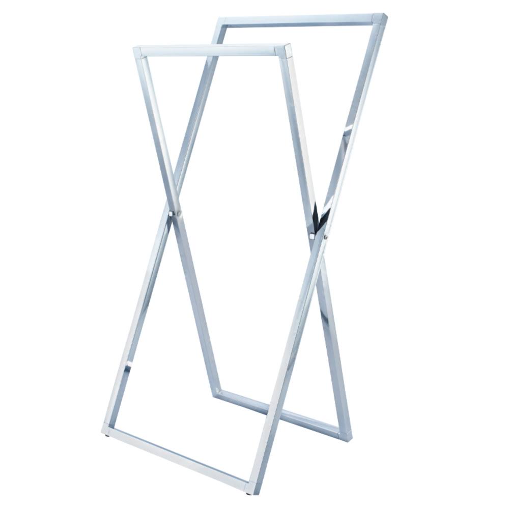 Polished Chrome Steel Construction Towel Rack Z549303