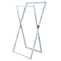 Polished Chrome Steel Construction Towel Rack Z549303