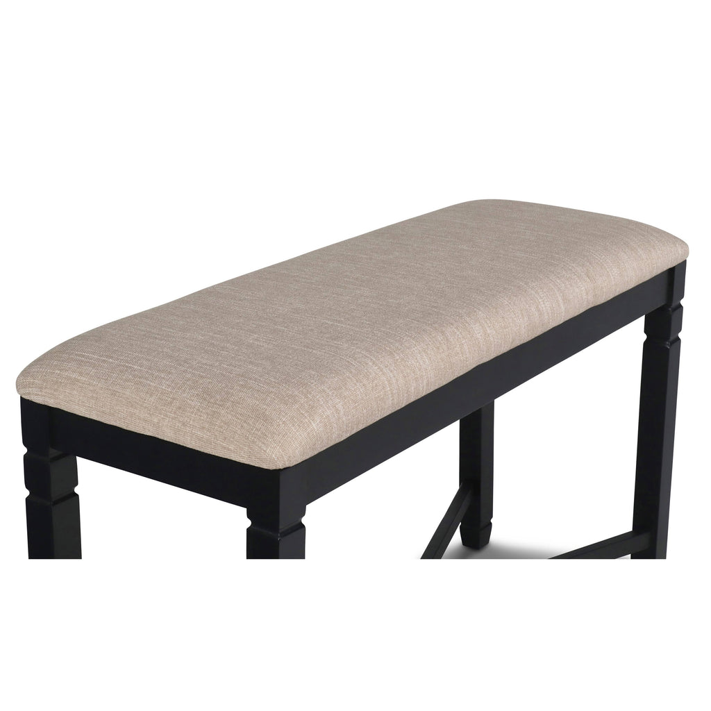 Black Counter Backless Bench T683