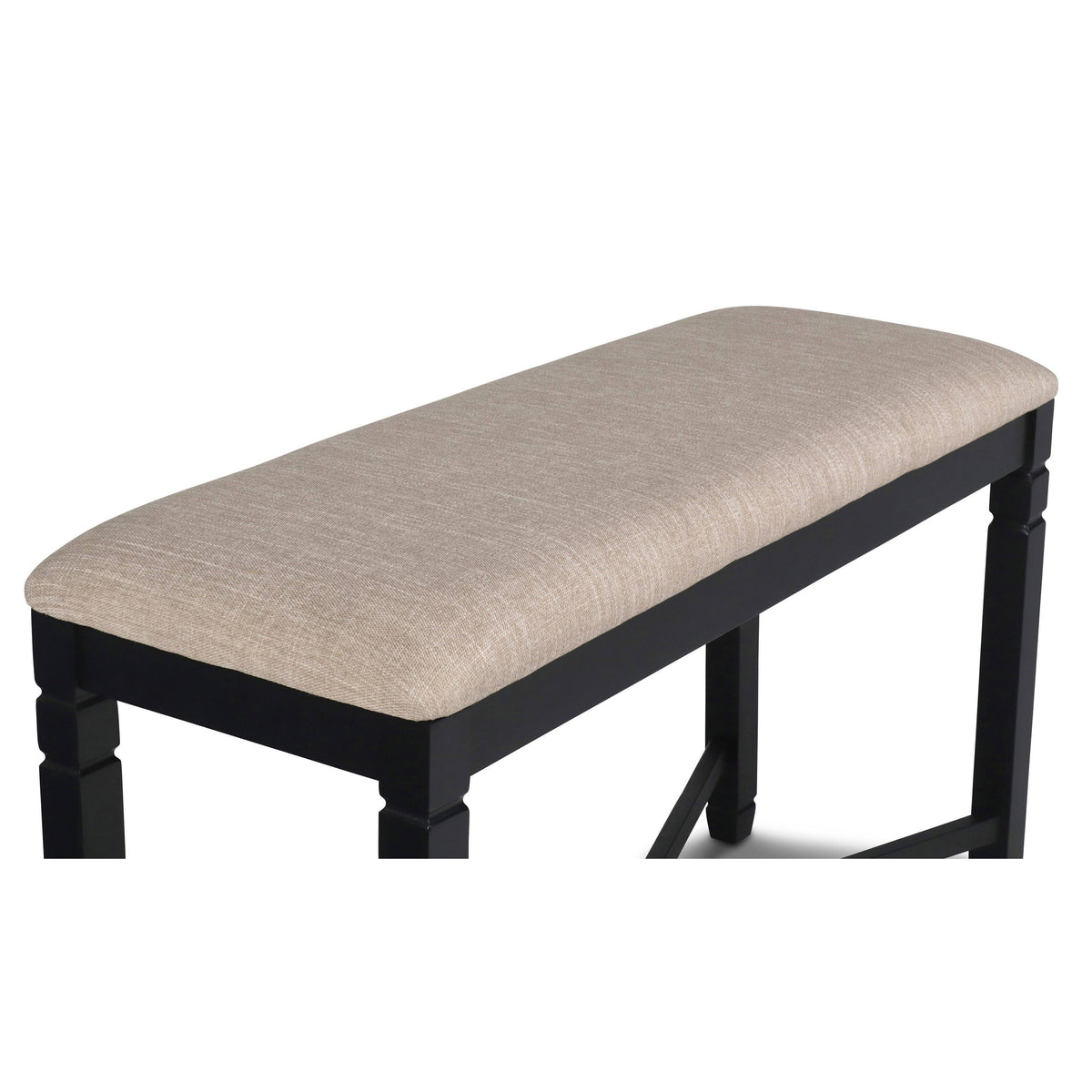 Black Counter Backless Bench T683