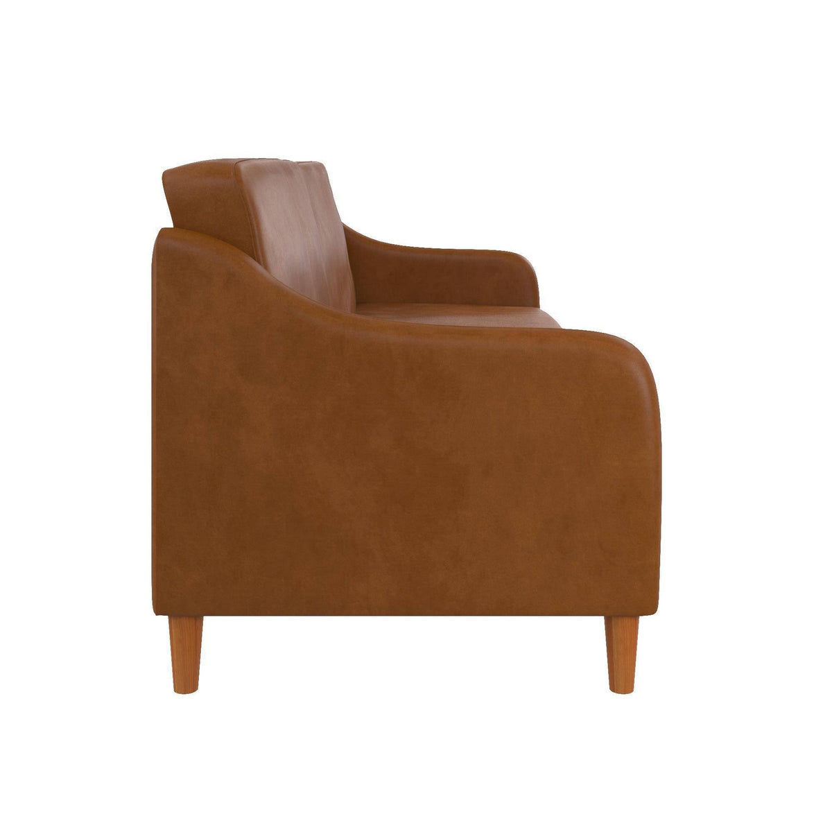 Camel Faux Leather Futon B17335