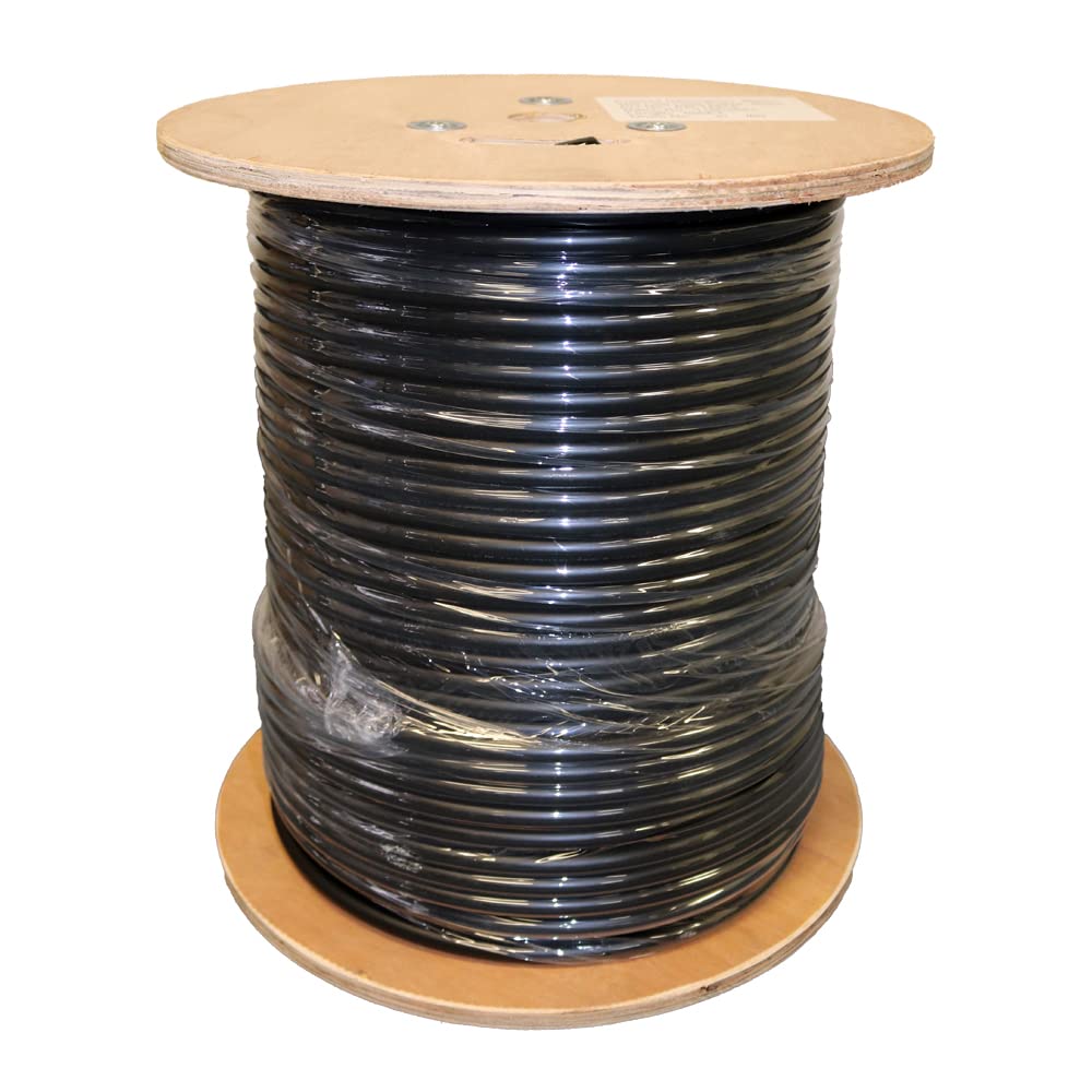 Heavy Duty Ultra Low Loss 50ohm Coaxial Cable 100ft N Male to N Male Black K55452