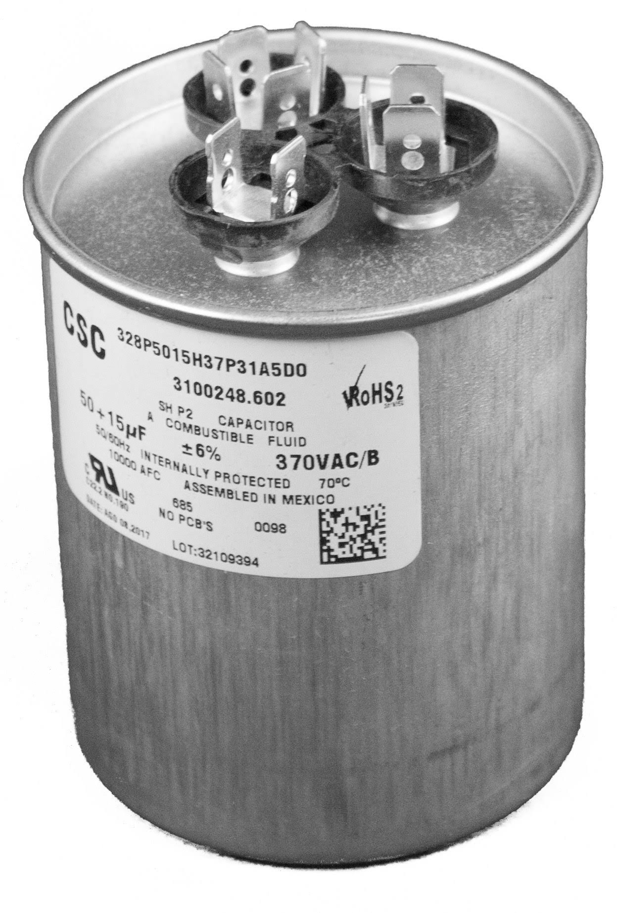 Capacitor 50-15Mfd 370Va J45557