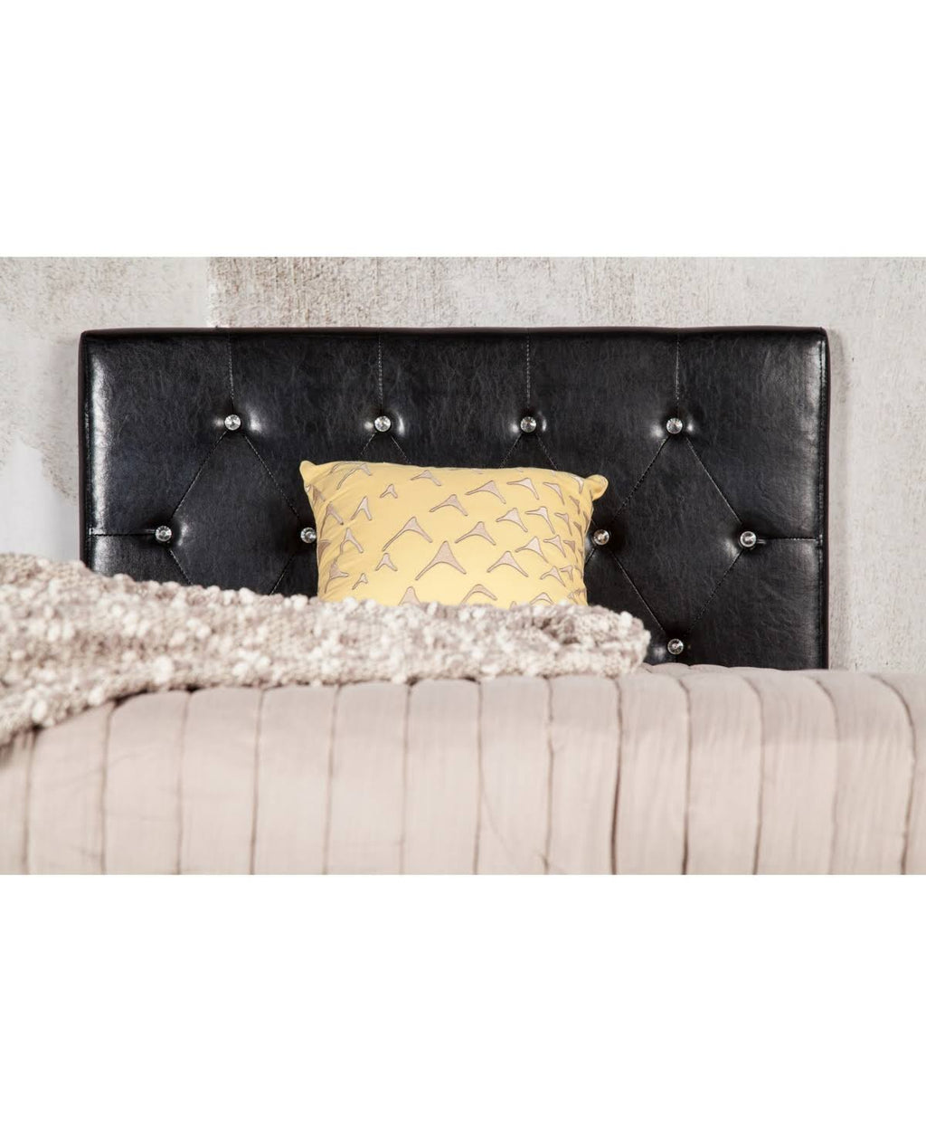 Twin Tufted Leather Headboard B415