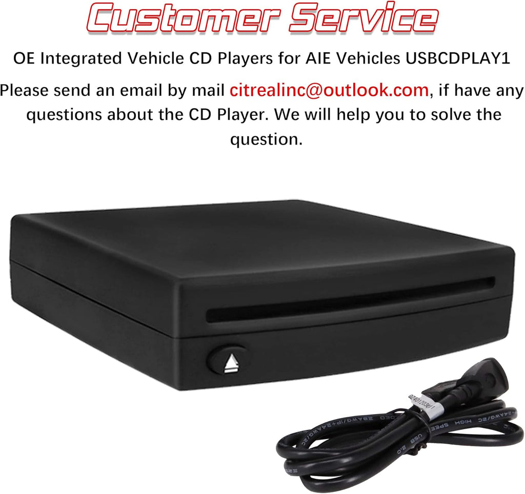 Integrated Vehicle CD Player with USB Connector Y167