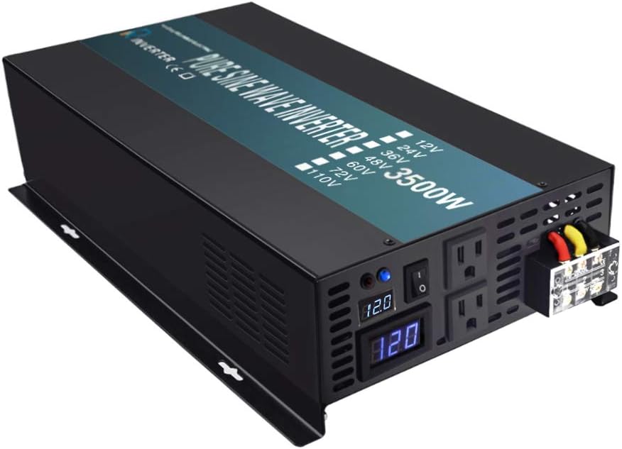 3500W 12V Black Power Inverter O84499