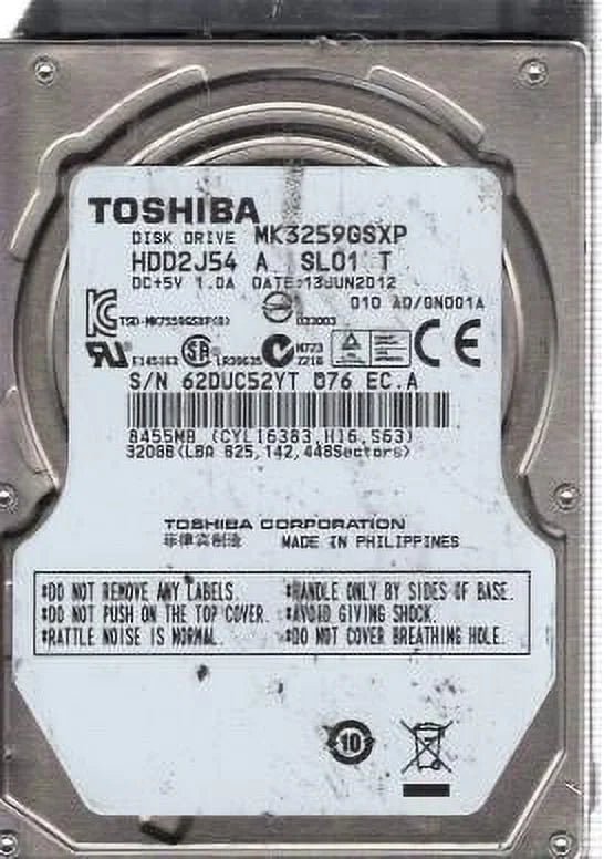 320GB SATA 2.5 Hard Drive C955960