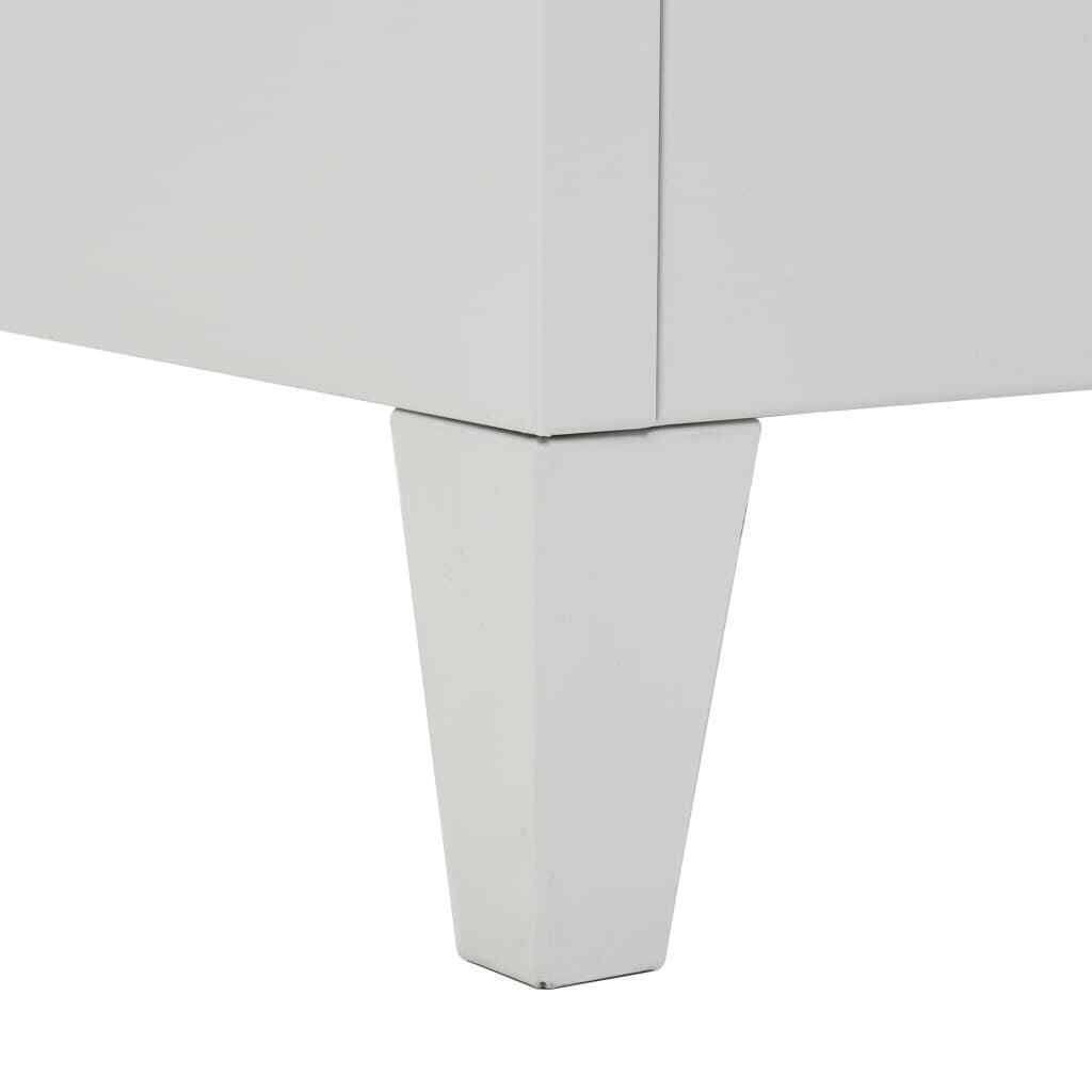 Blue and Gray Metal Locker Cabinet with Coat Rack P41519