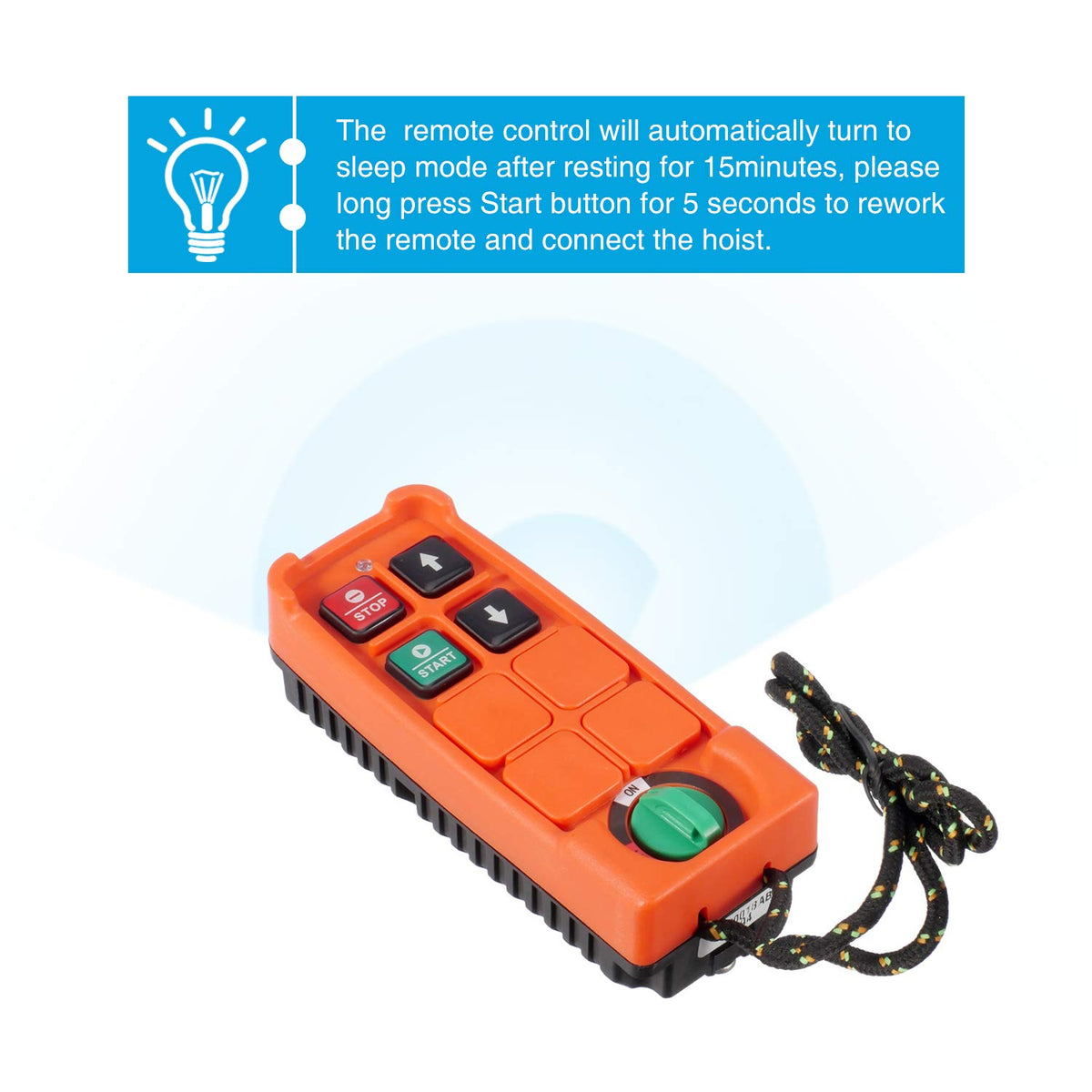 Electric Cable Hoist with Wireless Remote Control, 38ft Lift Height X923