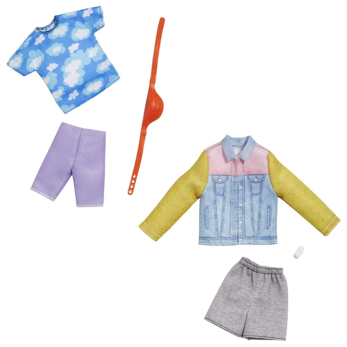 Barbie Fashion Pack Long Sleeve Denim Jacket & Accessories E3119