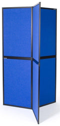 6-Panel Tri-Panel Display Stand with Blue Hook & Loop Fabric L133619
