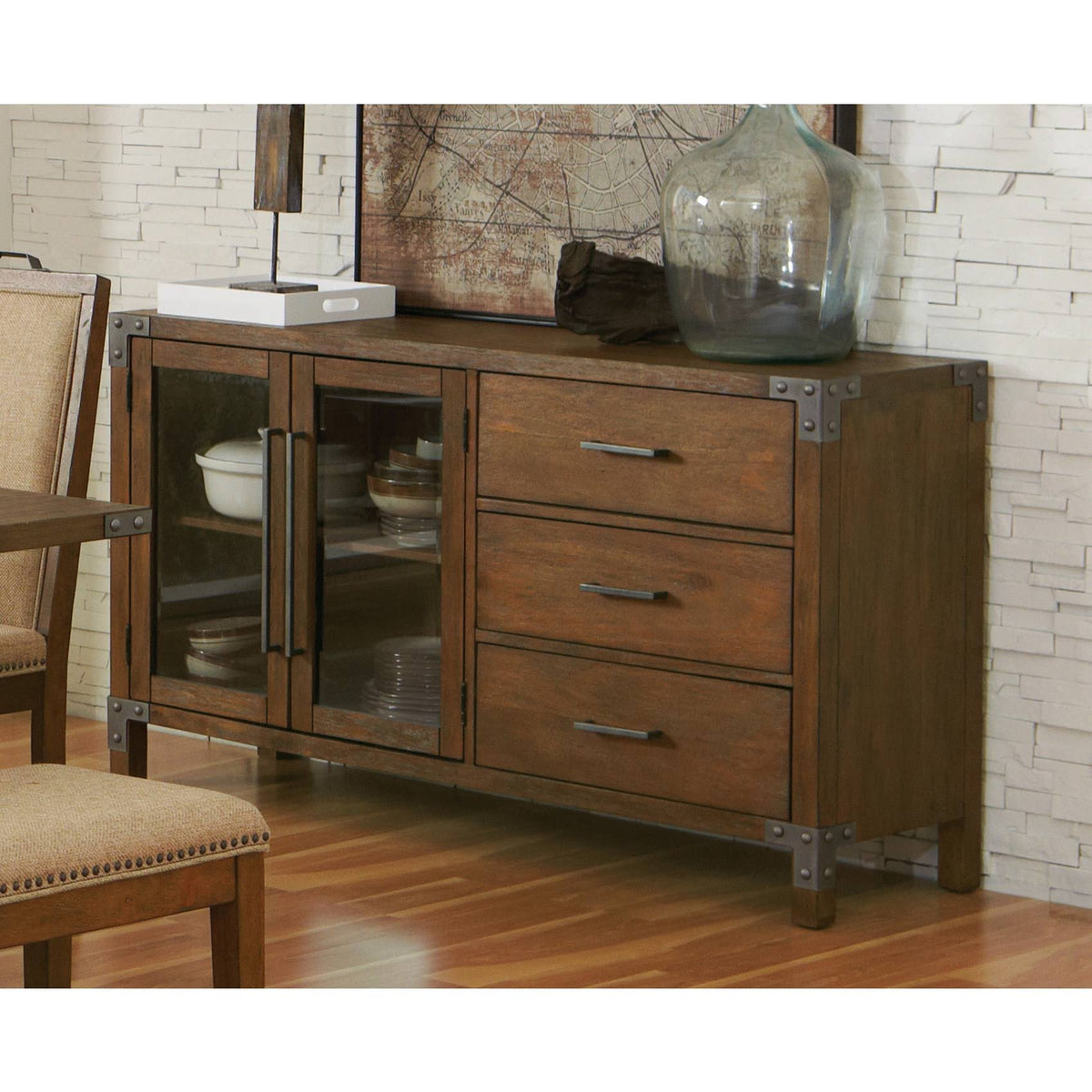 Weathered Acacia Server C9980