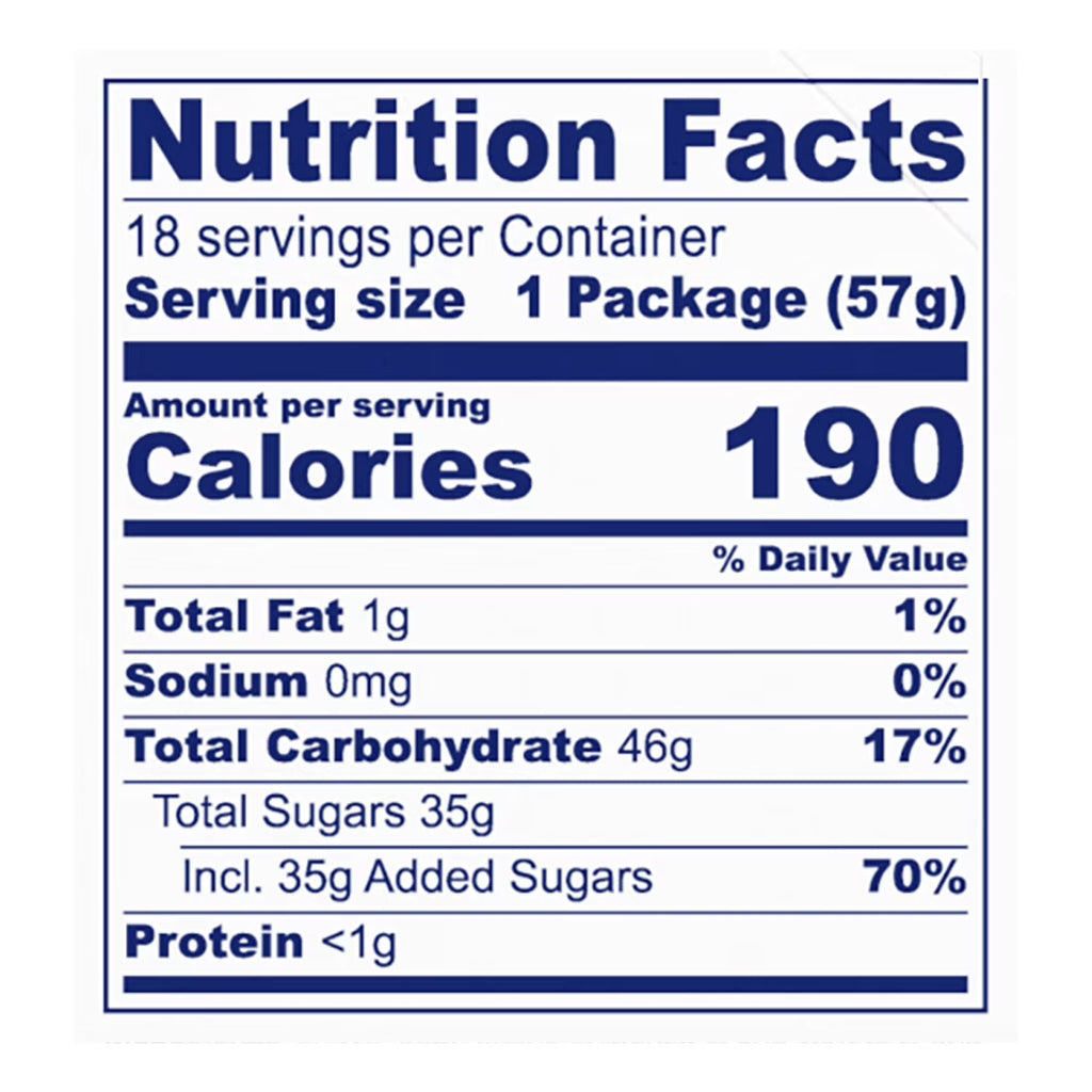 Filled Ropes Candy, Original Fruit, 2 Oz (Pack of 18) K7840