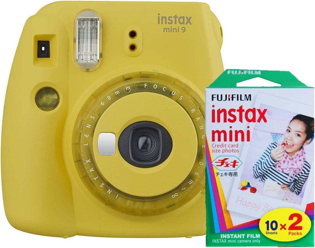 Flamingo Pink Instant Camera and 20 Exposures Film Twin Pack Bundle K6133