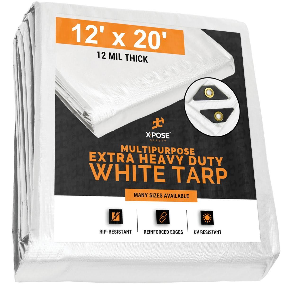 White Tarps 12 x 20, Case of 2 A98224