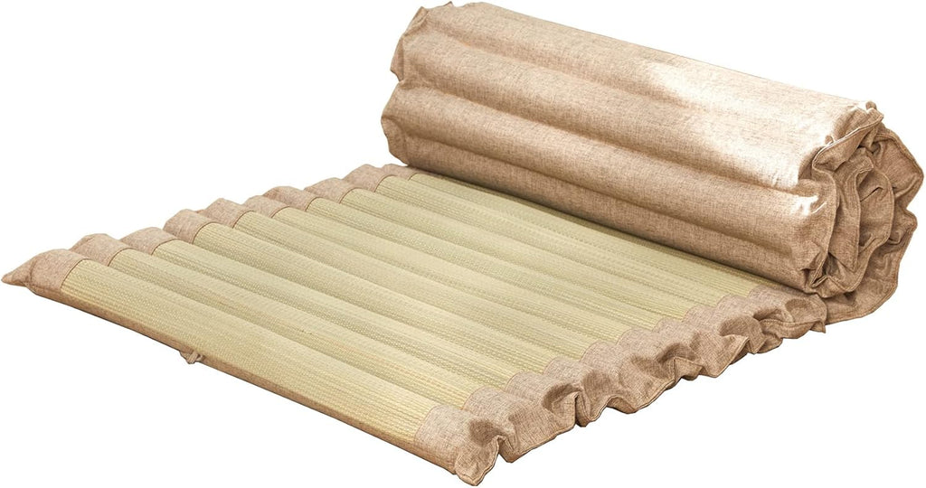 Tatami Mat Rollable Floor Mat Camping Mattresses Rush Grass F632310