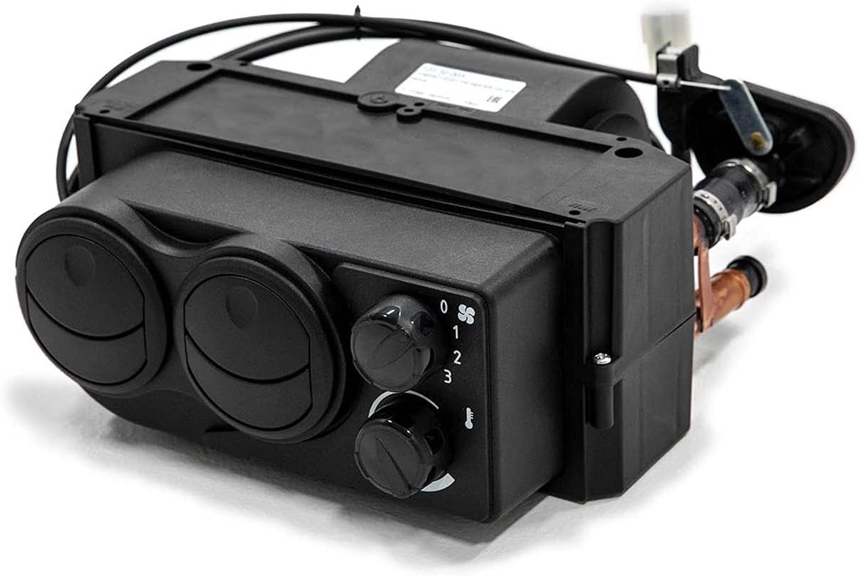 Cab Heater with Built-in Shutoff Valve, 360 Degree Adjustable Vents L540100