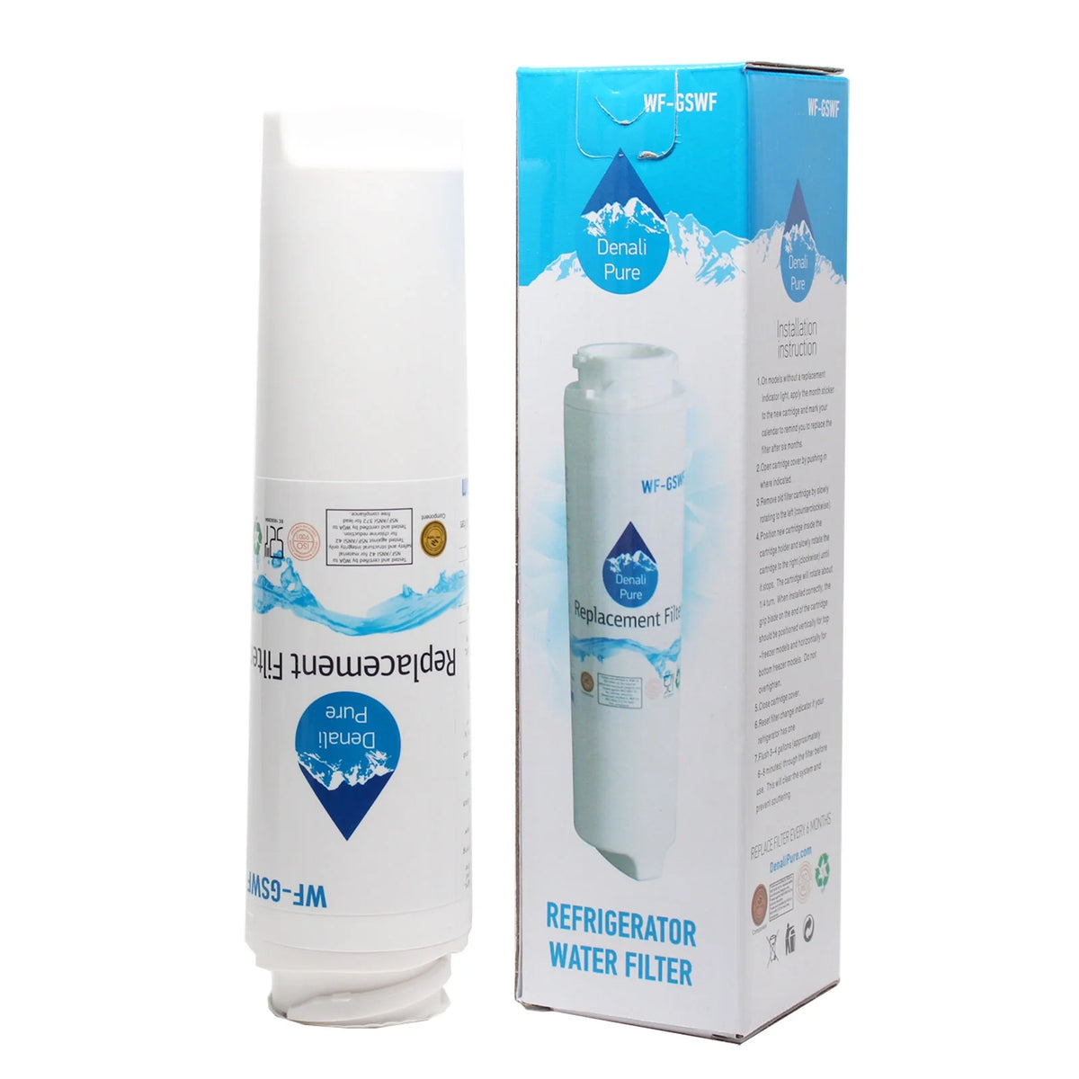 4-Pack Replacement Refrigerator Water Filter Z800