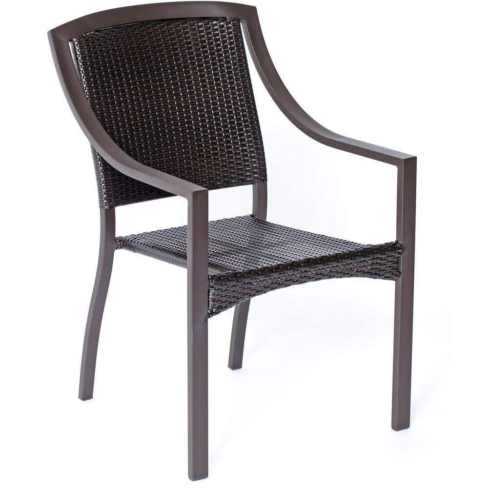 Brown Stacking Square Back Bistro Chair N87890