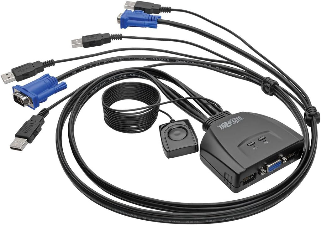 KVM Console to USB 2.0 Laptop Crash Cart Adapter with Video Capture N87598