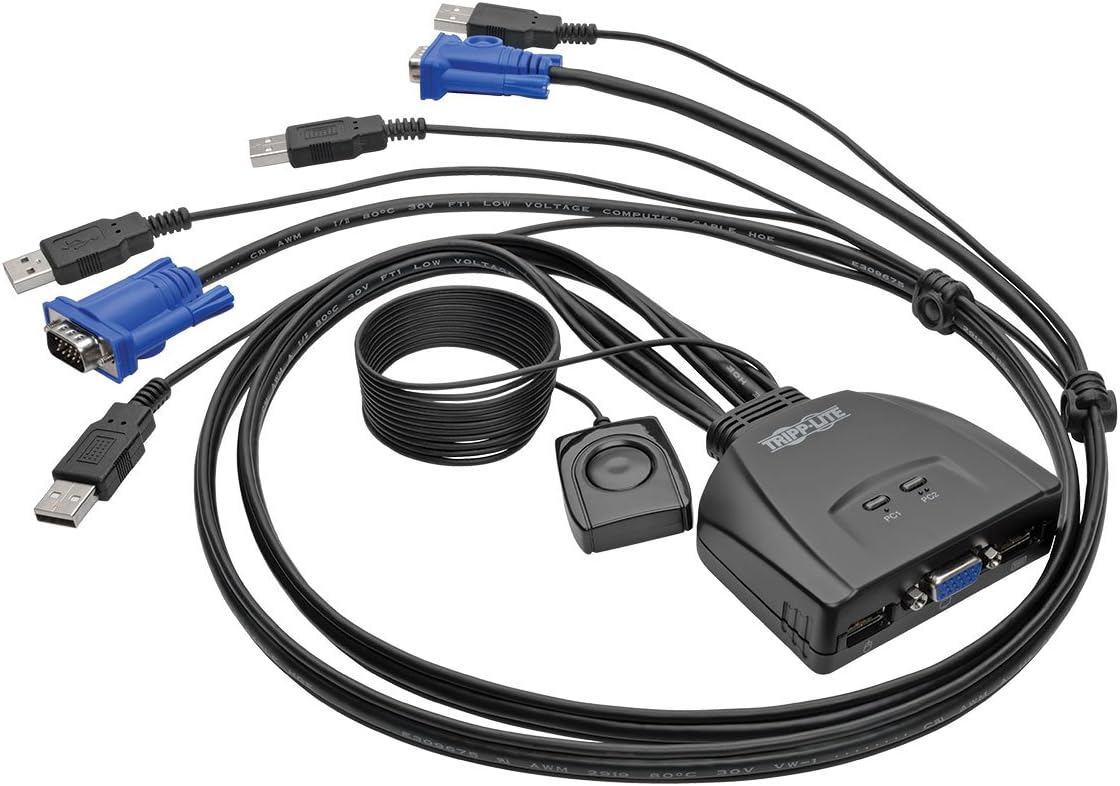 KVM Console to USB 2.0 Laptop Crash Cart Adapter with Video Capture N87598