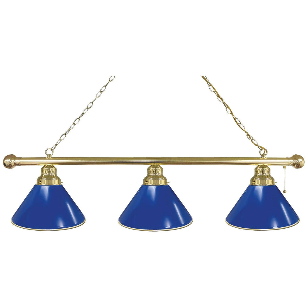 Royal Blue 3 Shade Billiard Light F44798