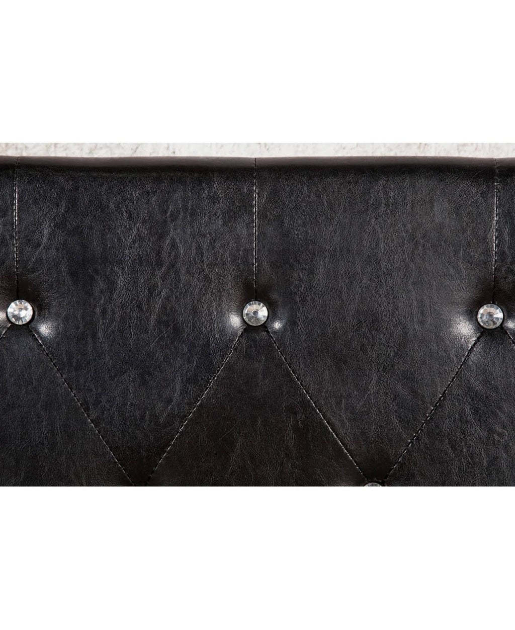 Twin Tufted Leather Headboard B415