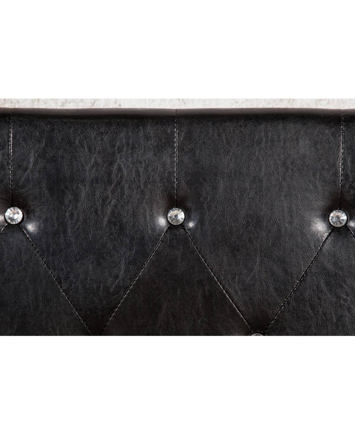 Twin Tufted Leather Headboard B415