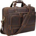 Leather Briefcase Fits 17.3 Laptop N6343