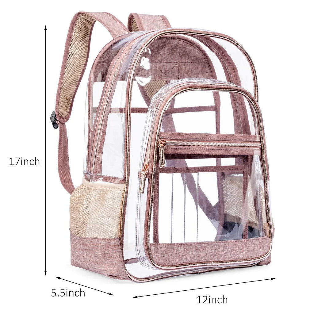 Clear Backpack Transparent Plastic Bookbags I9831