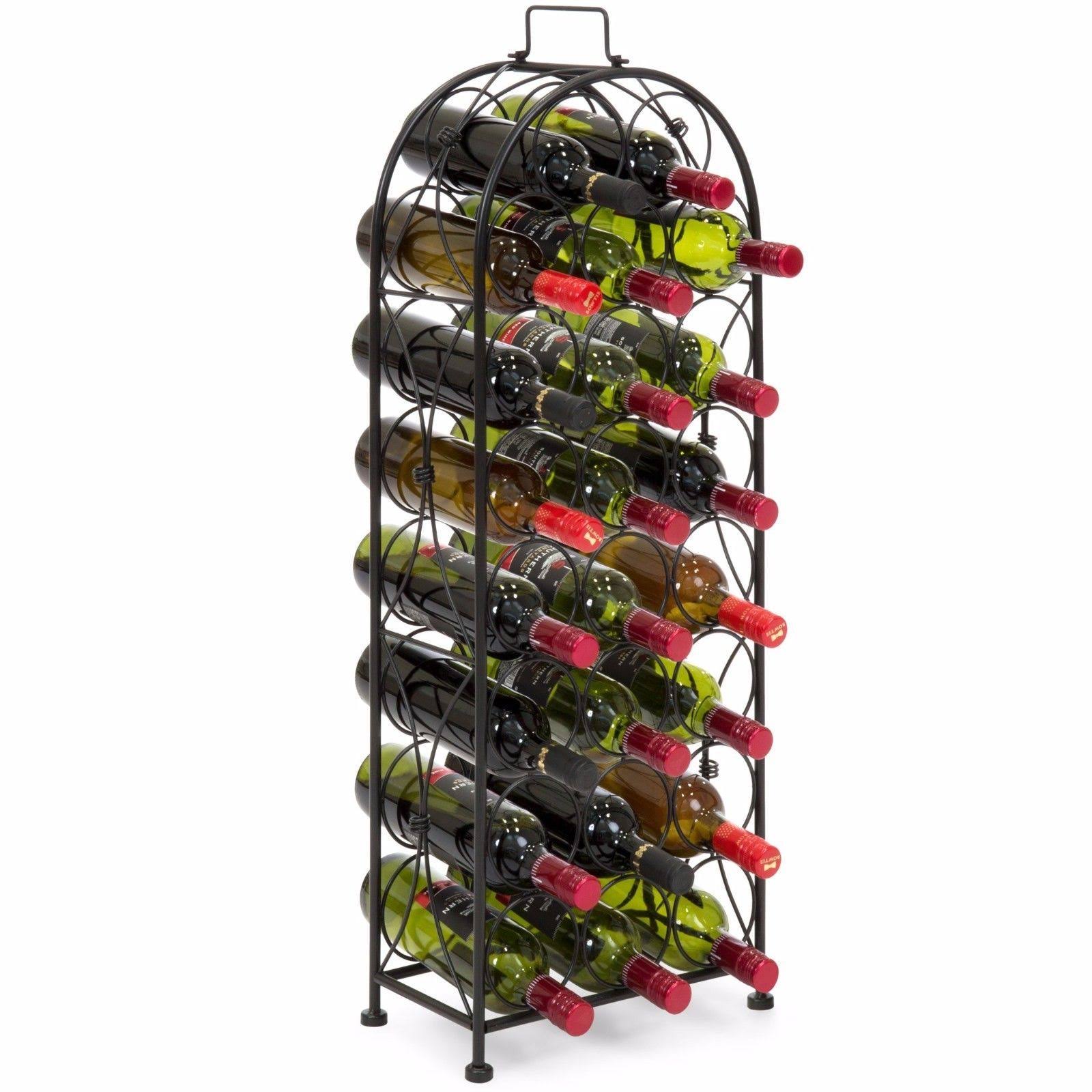 45 Bottle Wrought Iron Wine Jail I644