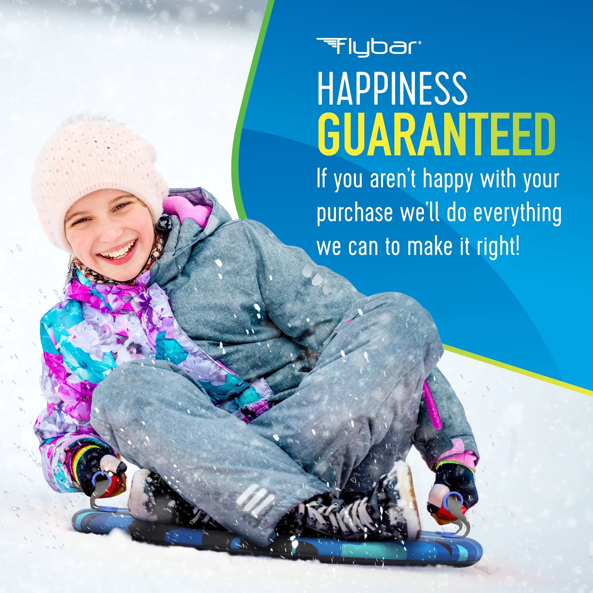 Camo Foam Saucer Disc Snow Sled for Kids B35518