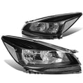 Black Housing Clear Corner Headlamp Pair H5540
