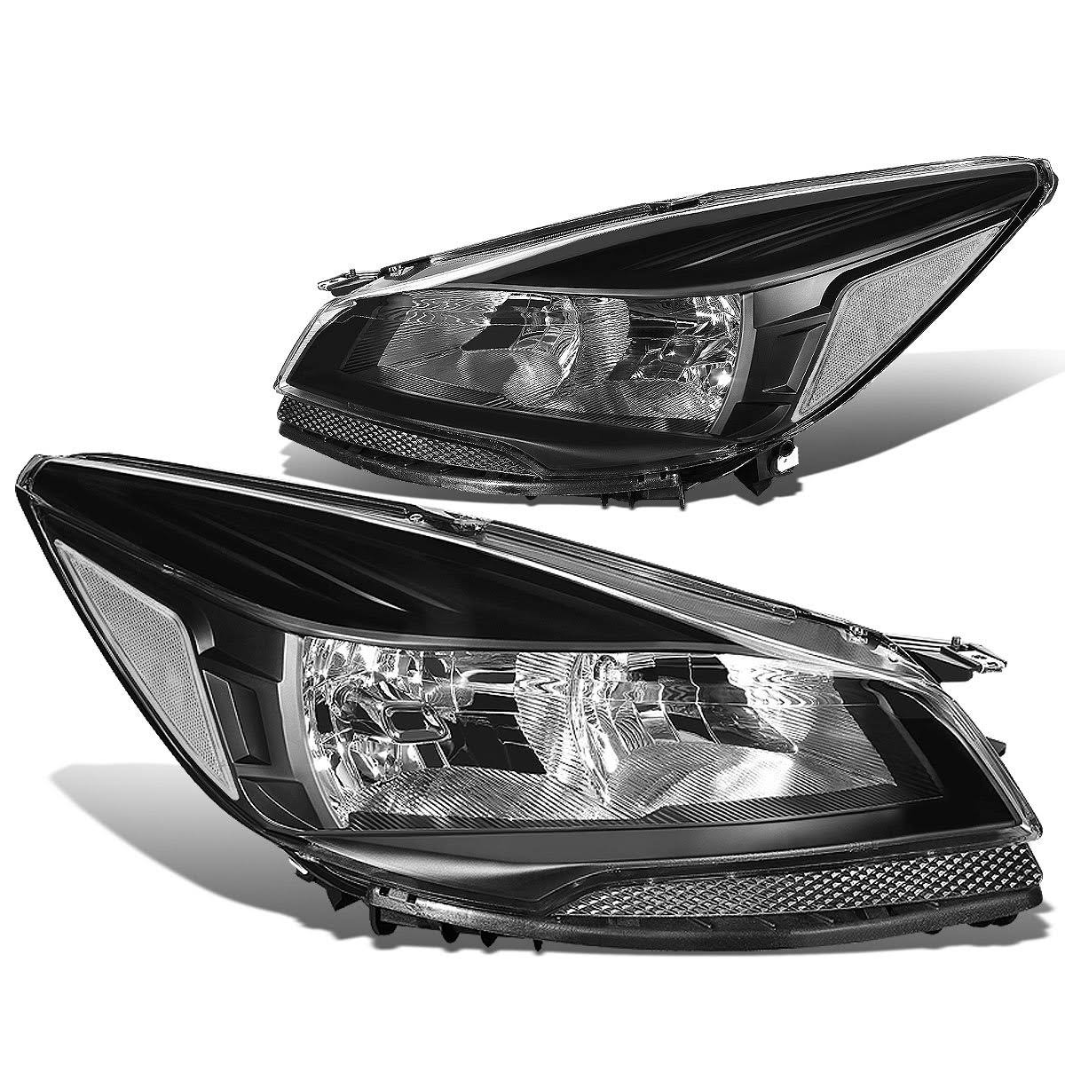 Black Housing Clear Corner Headlamp Pair H5540