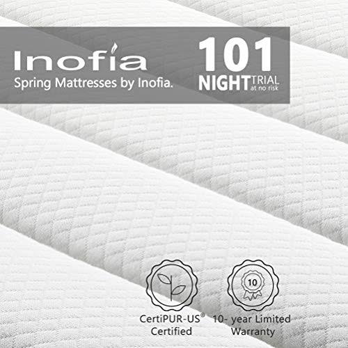 Queen 10 inch Memory Foam Hybrid Innerspring Mattress L888464