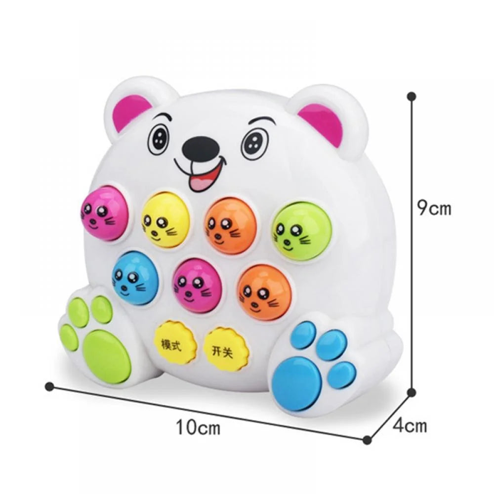 Musical Whack A Mole Toy with Hammer, Light E91714